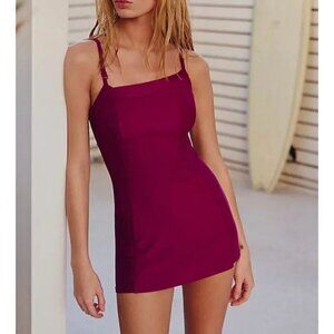 Free People Seea Bolinas Surf Swimsuit Womens L Beach Summer Vintage Modest